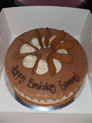 Biscoff cake at Mister Nice Guy's Bakeshop in Ascot Vale