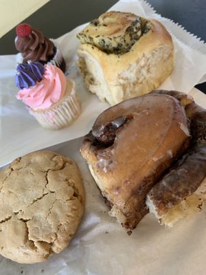 Macadamia nut cookie wasn’t dry and so big winner  at Mister Nice Guy's Bakeshop in Ascot Vale