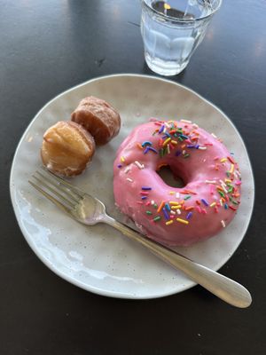 Homer donut and donut holes   at Mister Nice Guy's Bakeshop in Ascot Vale