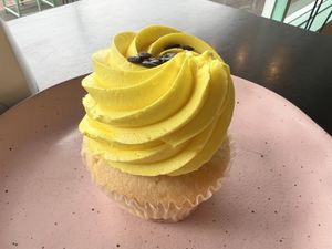 Passionfruit lemon pop cupcake  at Mister Nice Guy's Bakeshop in Ascot Vale