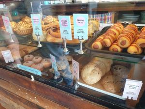 Display cabinet at Mister Nice Guy's Bakeshop in Ascot Vale