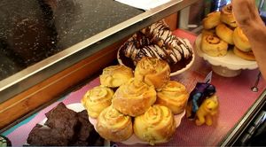 Selection of pastries from their food stall  at Mister Nice Guy's Bakeshop in Ascot Vale