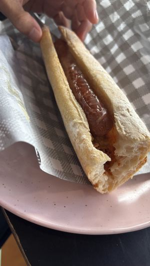 Chilli dog  at Mister Nice Guy's Bakeshop in Ascot Vale
