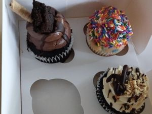 Death by chocolate, freckles and snickers  at Mister Nice Guy's Bakeshop in Ascot Vale