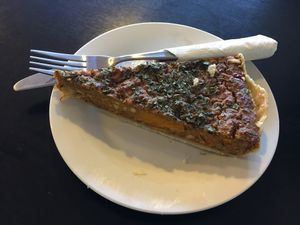 Pumpkin and Leek Vegan Gluten Free Quiche at Mister Nice Guy's Bakeshop in Ascot Vale