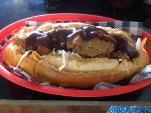 Chick'n Sub ~ My favourite item on the menu!  at Mister Nice Guy's Bakeshop in Ascot Vale