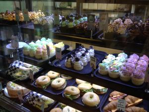 A case of tempting treats!  at Mister Nice Guy's Bakeshop in Ascot Vale