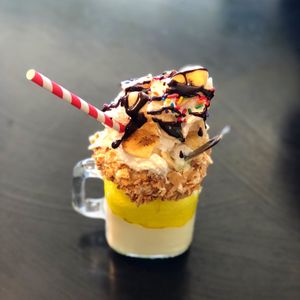 Boo-nana Split Monster shake  at Mister Nice Guy's Bakeshop in Ascot Vale