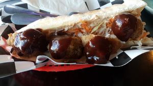BBQ chicken sub at Mister Nice Guy's Bakeshop in Ascot Vale