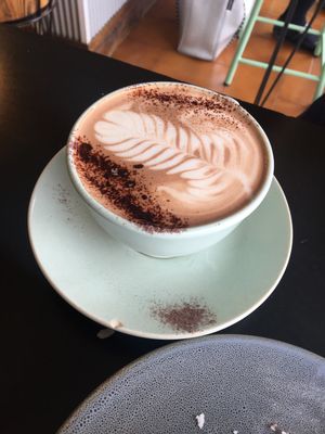 Hot chocolate  at Mister Nice Guy's Bakeshop in Ascot Vale