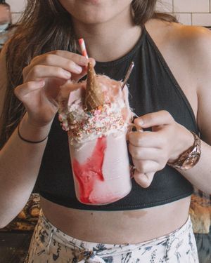 Unicorn shake at Mister Nice Guy's Bakeshop in Ascot Vale