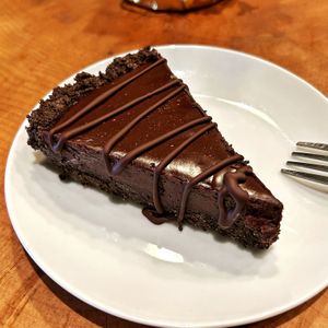 Vegan Oreo Chocolate Tart available in our fridge display! at Café Joyeux in Rockland