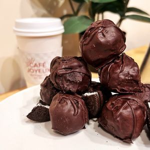Made in-house Oreo Bites. Vegan. at Café Joyeux in Rockland