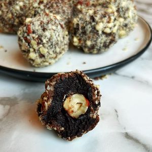 Our most popular bite! Our Joyful Hazelnut Bites. Vegan. at Café Joyeux in Rockland
