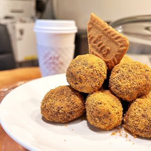 Made in-house, Biscoff Bites. Vegan. at Café Joyeux in Rockland