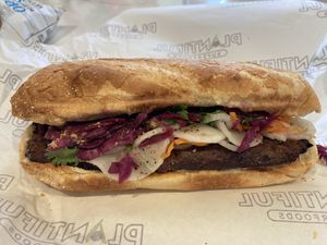 Bánh Mì Burger  at Plantiful Superfoods - Capitol Hill in Seattle