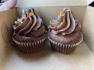 Chocolate birthday cupcakes at Sweet Theory Baking Co. in Jacksonville