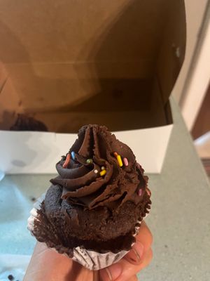 Vegan chocolate cupcake  at Sweet Theory Baking Co. in Jacksonville
