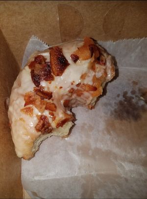 Maple bacon doughnut, sooo good! at Sweet Theory Baking Co. in Jacksonville