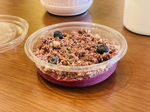 Berry pudding   at Wild & The Moon in Doha