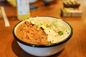 kimchi & tofu stew at Wild & The Moon in Doha