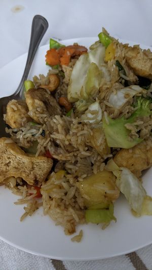 Pineapple fried rice at Thai Lotus in Wurtulla