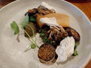 Mushrooms with barley at Yarri in Dunsborough