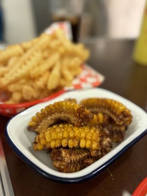 Corn ribs  at Dimpsy's Diner in Plymouth