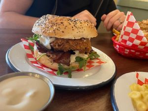 Chicken and Bacon Bagel Special  at Dimpsy's Diner in Plymouth