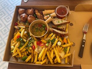 Special Chinese Munch Box at Dimpsy's Diner in Plymouth