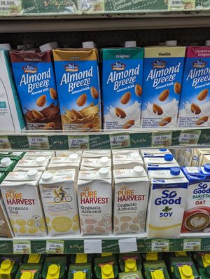 Vegan milks at Pepito Market in Kerobokan Kelod