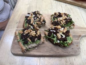 Bruschetta that came with the platter  at The Rootz Bar in Valletta