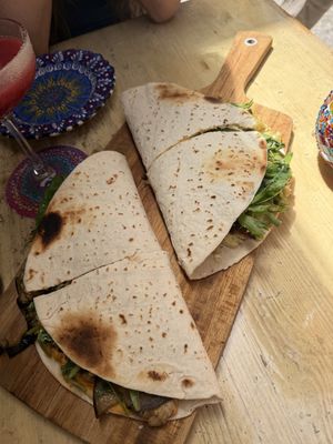 piadine from spring menu  at The Rootz Bar in Valletta