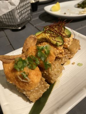Vegan crispy rice  at Rice in Manhattan Beach