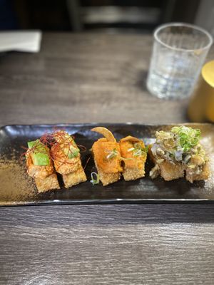 Crispy rice flight #Veganuary at Rice in Manhattan Beach
