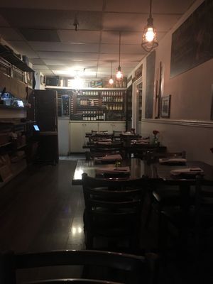 Dining area at Rice in Manhattan Beach