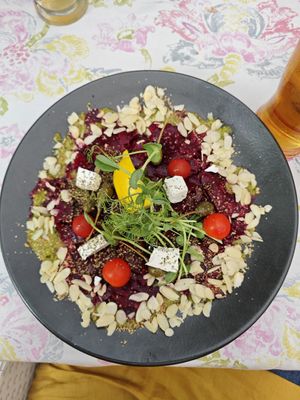 Rote Beete Carpaccio - so lecker? at Carmen in Miedzyzdroje