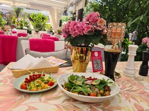 Rice with mushrooms and Surówka salad...simply amazing! at Carmen in Miedzyzdroje