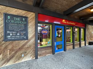 Outside  at The Coriander Indian Restaurant in Victoria