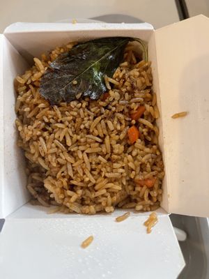 Vegan Thai Basil Fried Rice - felt it was under seasoned and flavourless. Not worth approx $16 (taxes included) 2/5*  at Thai Express in Guelph
