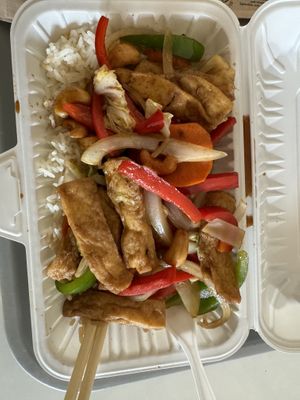 Vegan Cashew Stir Fry with Tofuu  at Thai Express in Guelph