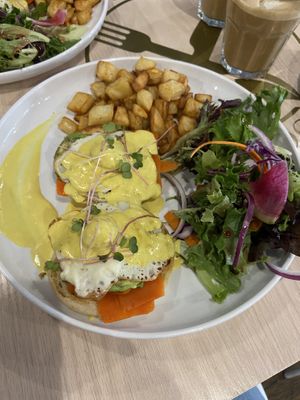 Eggs Benedict  at Stillfood Bistro & Cappuccino Bar in Penticton