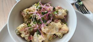 Potato salad side at Stillfood Bistro & Cappuccino Bar in Penticton