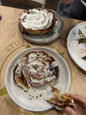 Huge cinnamon buns!  at Stillfood Bistro & Cappuccino Bar in Penticton