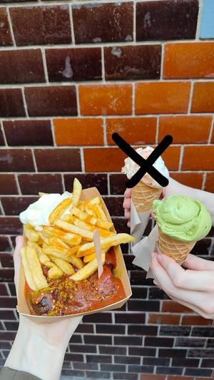 matcha icecream in the right corner at CANAL in Berlin