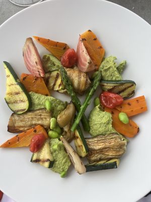 This was to die for! This was called “Hummus” but was more like Pesto. The veggies were so delicious    at Punta Conterie  in Venice