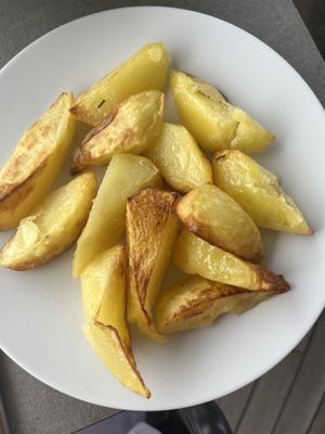 You must have these potatoes! The flavor and texture was so, so good.   at Punta Conterie  in Venice