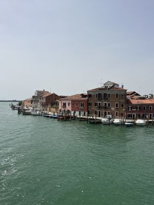 Our lunch view from the restaurant’s terrace    at Punta Conterie  in Venice