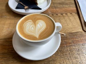 Cappuccino with oat milk (standard)  at Crave Coffee & Bakery in Rotterdam