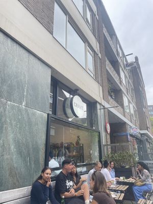 Outside  at Crave Coffee & Bakery in Rotterdam